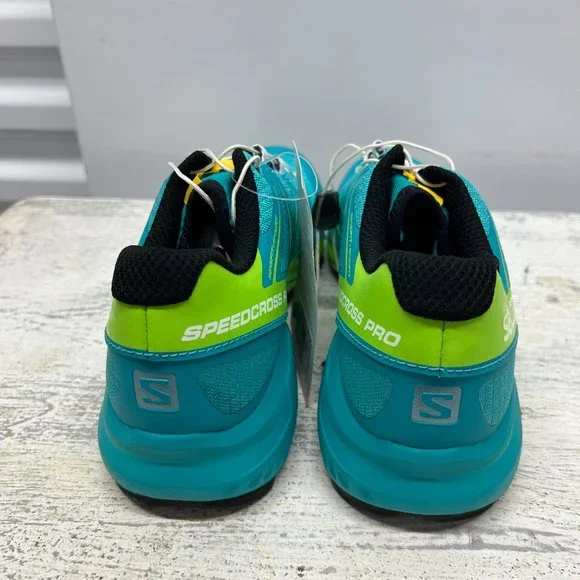 Salomon Speedcross Pro Women: Conquer Trails in Teal Blue F/Reaning Green Style - Picture 7 of 8